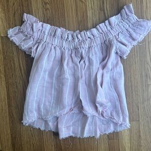 winston white off the shoulder top